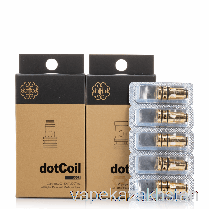 Vape Kazakhstan dotmod dotCoils 0.9ohm dotAIO V2 Coils (Flat Base)